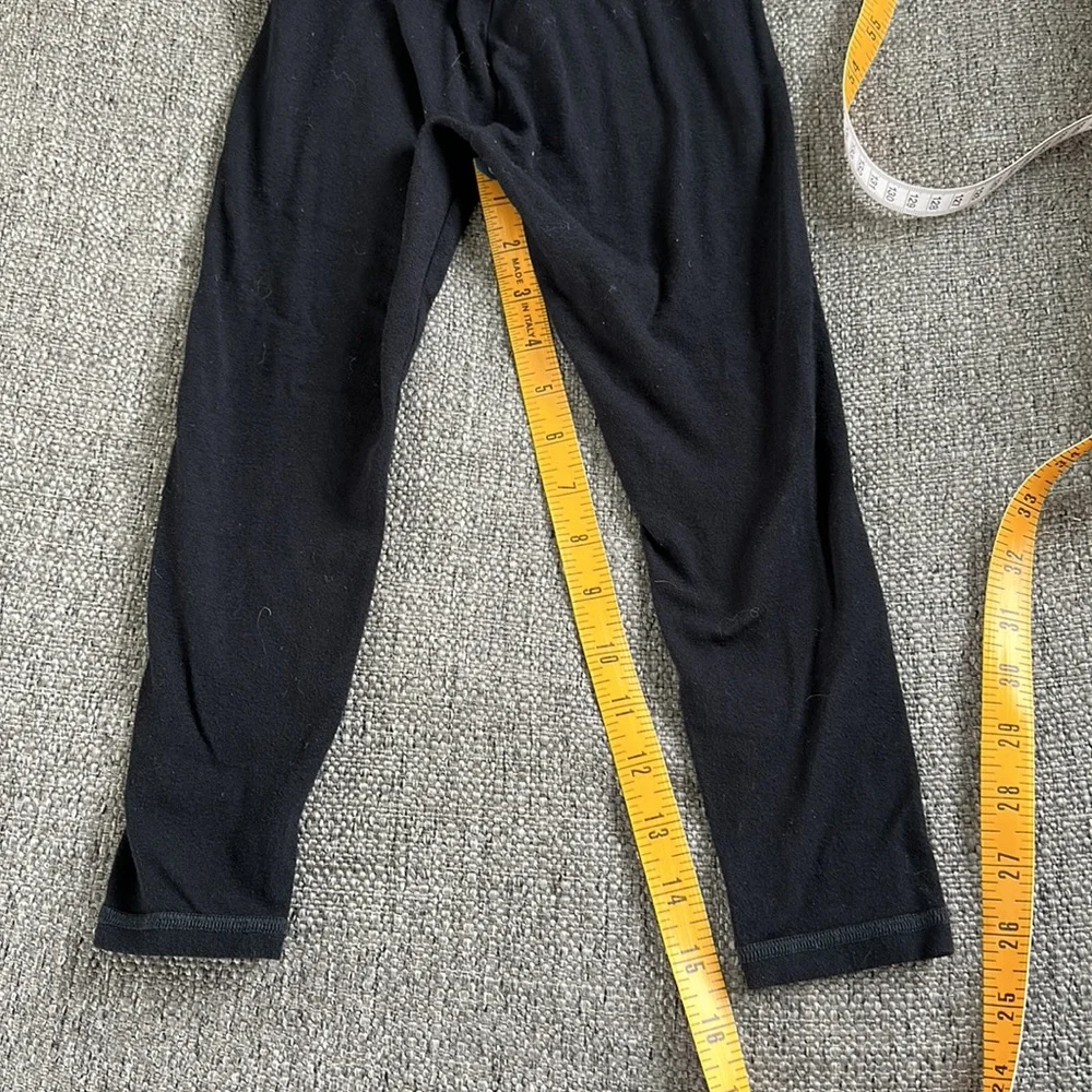 Justice Girls Black Essential Everyday Leggings Size 7 Embroidered Heart
